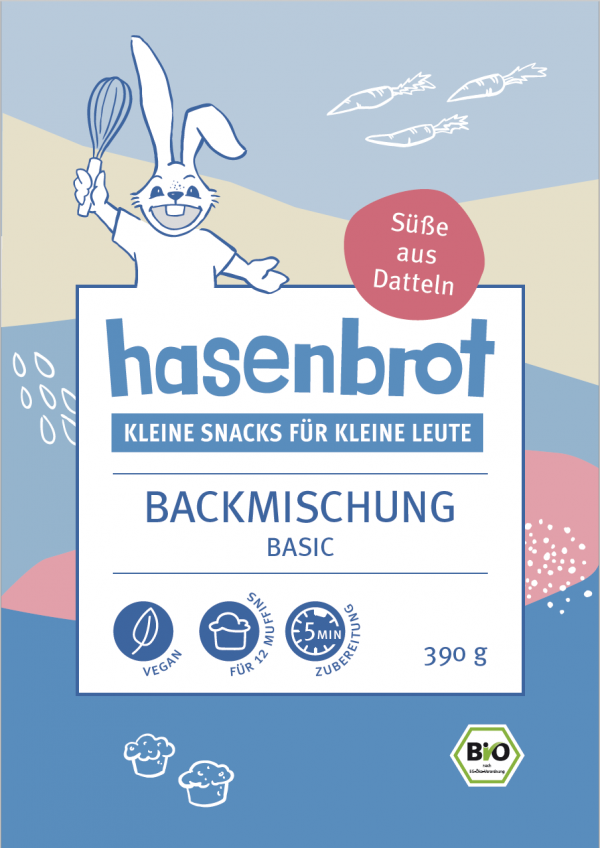 Hasenbrot Backmischung basic Label